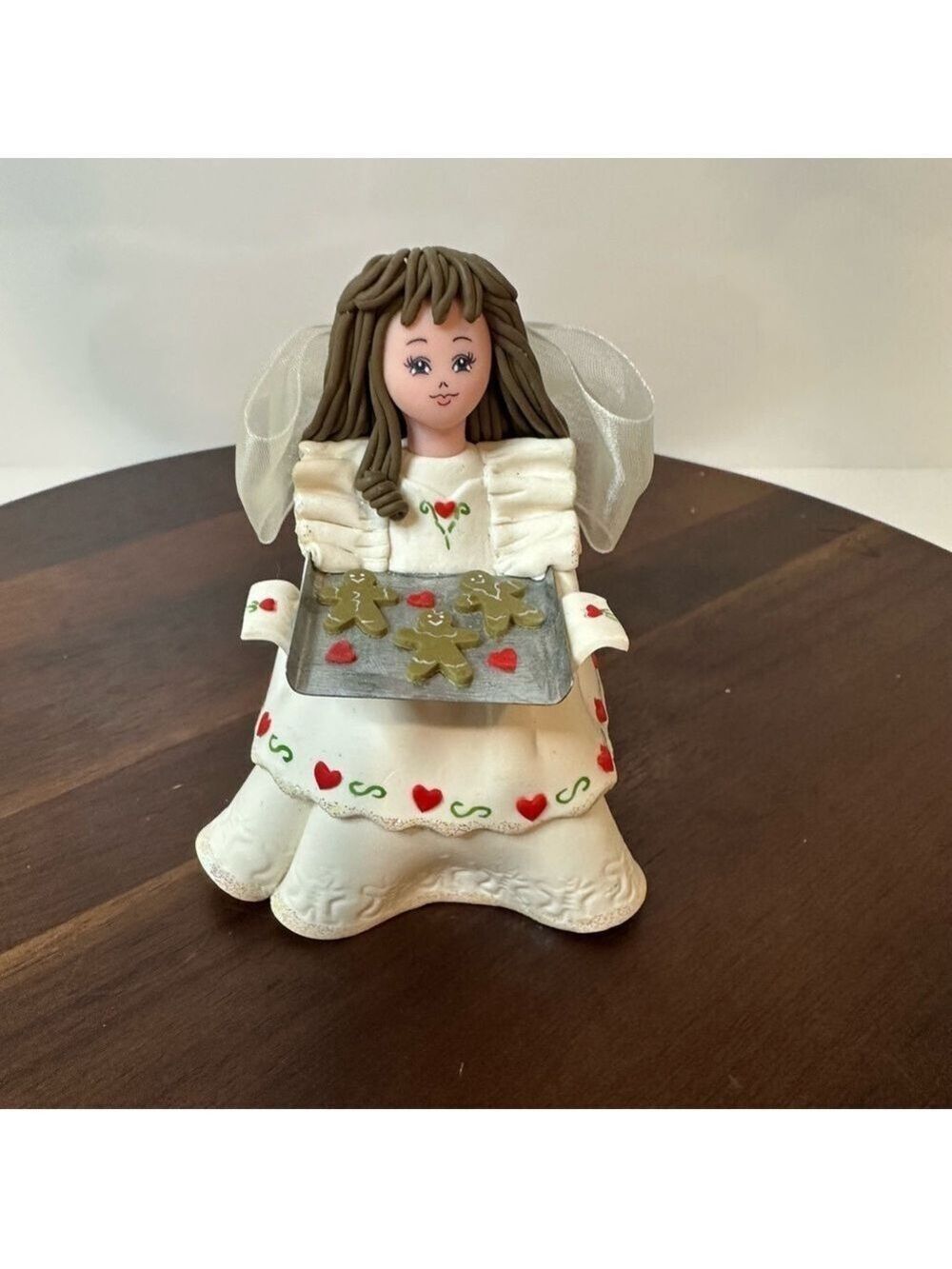 Carol A. Graziano Kneeded Angels Happy Holidays Ornament Rare Christmas Decor